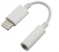 PREMIUMCORD Apple Lightning audio redukční kabel na 3.5 mm stereo jack/female, bílý kipod51
