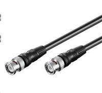 PREMIUMCORD BNC kábel pre audio/video 75 Ohm 1m M/M