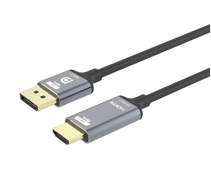 PremiumCord DisplayPort 1.4 na HDMI2.1 kabel pro rozlišení 8K@60Hz,4K@144Hz, 2m kportadk05-02