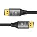 PremiumCord DisplayPort 1.4 přípojný kabel 32,4Gbit/s, rozlišení 8K, kovové a zlacené konektory, 1,5m kport13-015