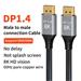 PremiumCord DisplayPort 1.4 přípojný kabel 32,4Gbit/s, rozlišení 8K, kovové a zlacené konektory, 1m kport13-01