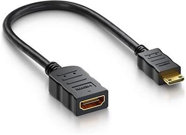 PremiumCord Flexi adaptér HDMI Typ A samice - mini HDMI Typ C samec pro ohebné zapojení kphdma-34