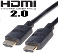 PremiumCord HDMI 2.0 High Speed + Ethernet kabel, zlacené konektory, 0,5m