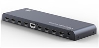 PremiumCord HDMI 2.0 splitter 1-8 porty, 4K x 2K/60Hz, FULL HD, 3D, černý khsplit8f