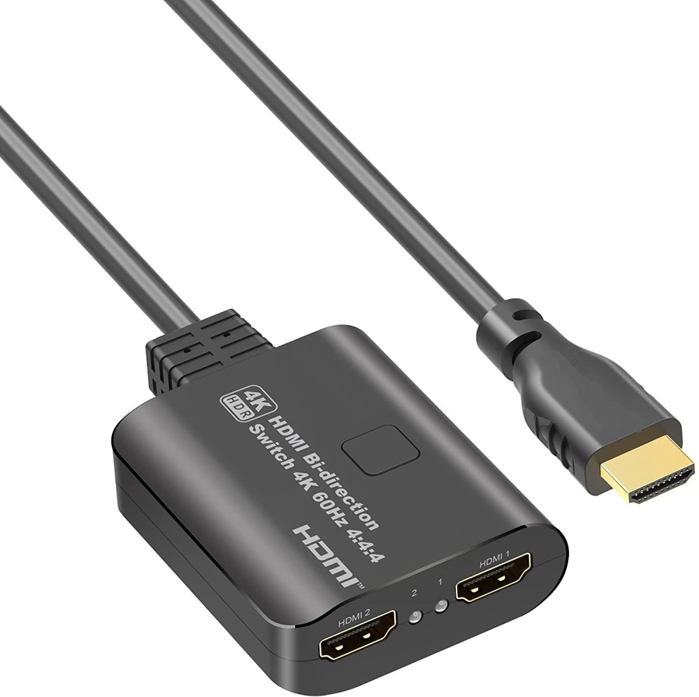 PremiumCord HDMI 2.0 Switch 4K@60Hz, 4:4:4 obousměrný 2-1 nebo 1-2 khswit21b