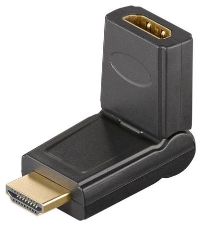 PremiumCord HDMI adapter19pin, F/M, otočná,pozl