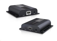 PREMIUMCORD HDMI extender na 120m přes LAN, over IP, HDBitT khext120-1