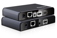 PREMIUMCORD HDMI extender na 120m přes LAN, over IP, HDBitT, lokální HDMI výstup khext120-9