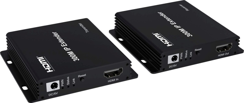 PremiumCord HDMI Full HD 1080p extender na 300m přes LAN, over IP khext300-1
