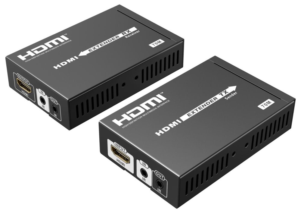 PremiumCord HDMI HDbaseT extender Ultra HD 4k x 2k na 70m přes Cat5e/Cat6 khext70