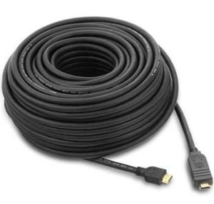 PremiumCord HDMI High Speed with Ether. kabel se zesilovačem, 25m, 3x stínění, M/M, zlacené konektory, černý kphdmer25
