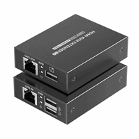 PremiumCord HDMI KVM extender 4K@30Hz a FULL HD 1080p na 70m s přenosem USB, khext70-8