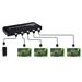 PremiumCord HDMI splitter 1-4 porty kovový s napájením, 4K, FULL HD, 3D khsplit4b