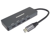 PREMIUMCORD Hub USB-C na 4x USB 3.2 Typ-C, 5G SuperSpeed, Aluminum ku31hub10