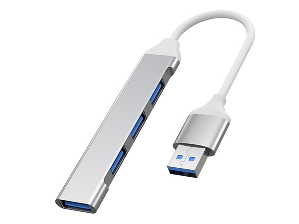 PremiumCord Hub USB3.2A na USB3.2 A + 3x USB2.0 A, SuperSpeed 5Gbps, hliníkové pouzdro ku3hub4a