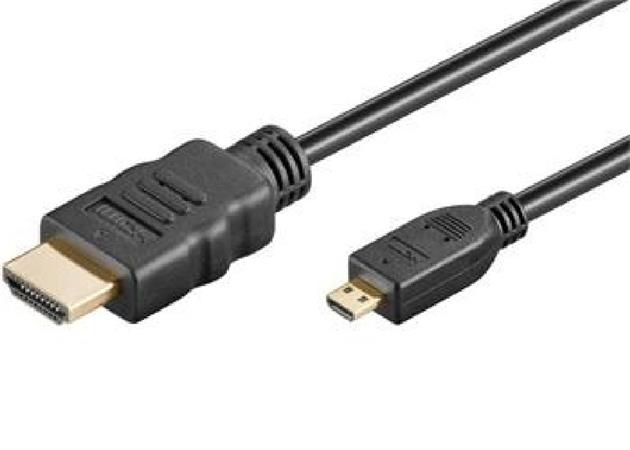 PremiumCord Kabel HDMI A - HDMI micro D, 3m kphdmad3