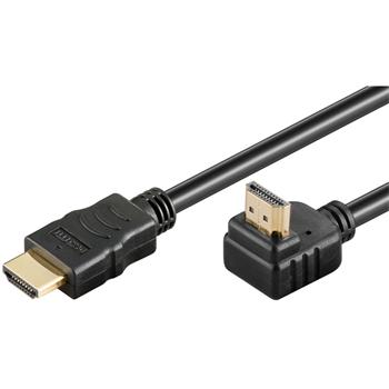 PremiumCord Kabel HDMI+Ethernet, zlac., 90°, 10m kphdmea10