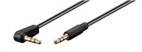 PREMIUMCORD kábel Jack 3,5 mm - 3,5 mm konektor 90° M/M 0,5 m