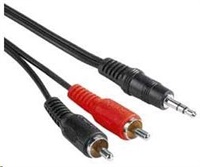 PremiumCord Kabel Jack 3.5mm-2xCINCH M/M 5m