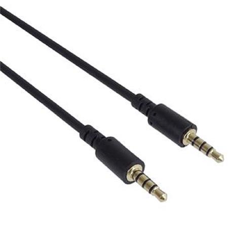 PremiumCord Kabel Jack 3.5mm 4 pinový M/M, 2m