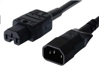 PREMIUMCORD Kabel napájecí 230V prodlužovací 2m (konektory IEC320 C14 - C15) kpss2