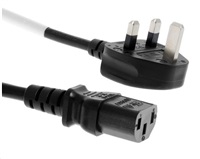 PREMIUMCORD Kabel napájecí 230V, zahnutá zástrčka pro Velkou Británii, 2m kpsp2-uk