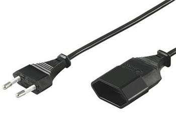 PremiumCord Kabel síťový prodlužovací dvojvidlice 230V 3m kpsm3
