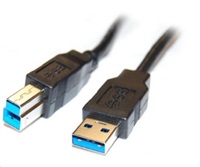 PremiumCord Kabel USB 3.0 Super-speed 5Gbps A-B, 9pin, 5m ku3ab5bk