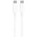 PREMIUMCORD Kabel USB-C na USB-C, 60W, 480Mbps, silikonový, bílý, 1,5m