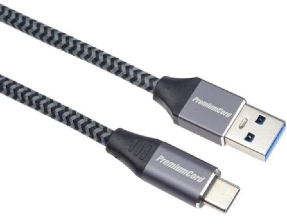 PremiumCord kabel USB-C - USB 3.0 A (USB 3.1 generation 1, 3A, 5Gbit/s) 2m oplet ku31cs2