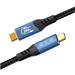 PREMIUMCORD Kabel USB4™ Version2.0 80Gbps 16K@60Hz 240W Thunderbolt 3 a 4 kabel 1,5m ku4ca15