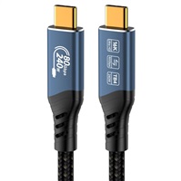 PREMIUMCORD Kabel USB4™ Version2.0 80Gbps 16K@60Hz 240W Thunderbolt 3 a 4 kabel 1,5m ku4ca15