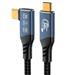 PREMIUMCORD Kabel USB4™ Version2.0 80Gbps 16K@60Hz 240W Thunderbolt 3 a 4 kabel zahnutý 1m ku4cb10