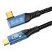 PREMIUMCORD Kabel USB4™ Version2.0 80Gbps 16K@60Hz 240W Thunderbolt 3 a 4 kabel zahnutý 1m ku4cb10