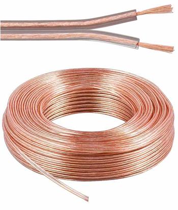PremiumCord Kabely na propojení reprosoustav 99,9% měď 2x2,5mm2 50m kjpr-02-50