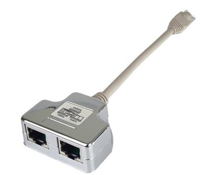 PremiumCord Modulární RJ45 distributor 2 porty 10/100Base T smd2