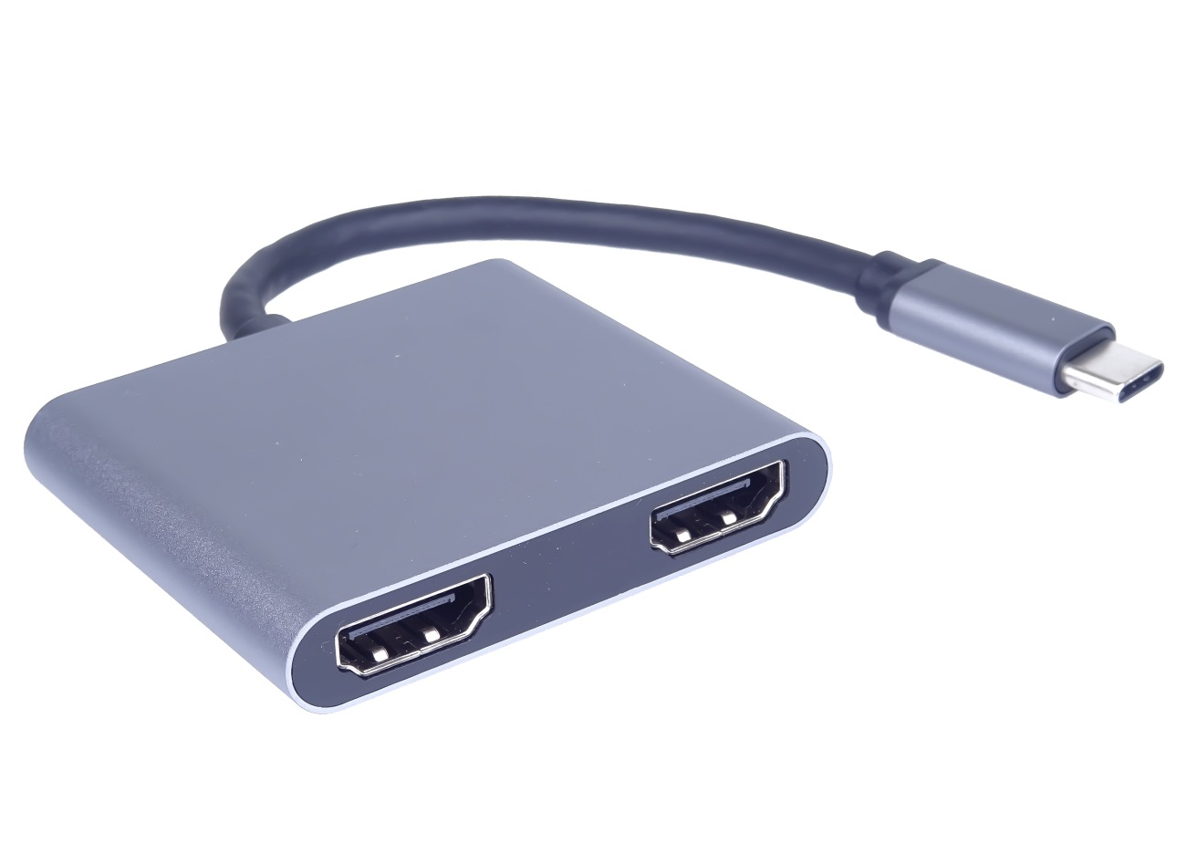 PremiumCord MST adaptér USB-C na 2x HDMI, USB3.0, PD, rozlišení 4K a FULL HD 1080p ku31hdmi13