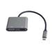 PremiumCord MST adaptér USB-C na HDMI + VGA, rozlišení 4K a FULL HD 1080p ku31hdmi19