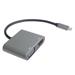 PremiumCord MST adaptér USB-C na HDMI + VGA, rozlišení 4K a FULL HD 1080p ku31hdmi19