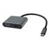 PremiumCord MST adaptér USB-C na HDMI + VGA, rozlišení 4K a FULL HD 1080p ku31hdmi19