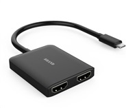 PREMIUMCORD MST Adaptér USB3.1 typ-C - 2x HDMI, rozšíření+zrcadlení+2 obrazy, 4K*2K@30Hz ku31hdmi05