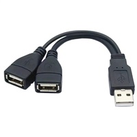 PREMIUMCORD Nabíjecí kabel USB 2.0, 15cm, černá