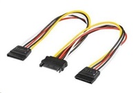 PREMIUMCORD Napájací kábel SATA k HDD rozbočovač 2x SATA