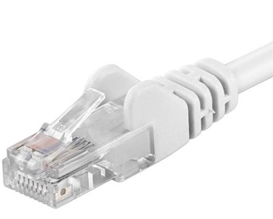 PremiumCord - Patch kabel - RJ-45 (M) do RJ-45 (M) - 25 cm - UTP - CAT 6 - bílá