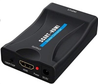 PremiumCord Převodník SCART na HDMI 1080P s napájecím zdrojem 230V khscart02