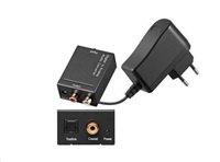 PREMIUMCORD Převodník z digitálního signálu SPDIF a optického Toslink na 2x CINCH kjtosred04