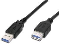 PremiumCord Prodlužovací kabel USB 3.0 Super-speed 5Gbps A-A, MF, 9pin, 0,5m ku3paa05bk