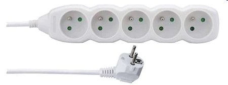 PremiumCord prodlužovací přívod 230V, 2m 5 zásuvek pp5-02