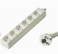 PremiumCord prodlužovací přívod 230V 2m, 6 zásuvek pp6-02