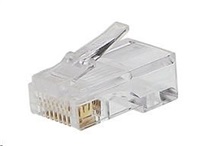 PREMIUMCORD RJ45 8pin konektor - drôt, balenie 10 ks vo vrecku